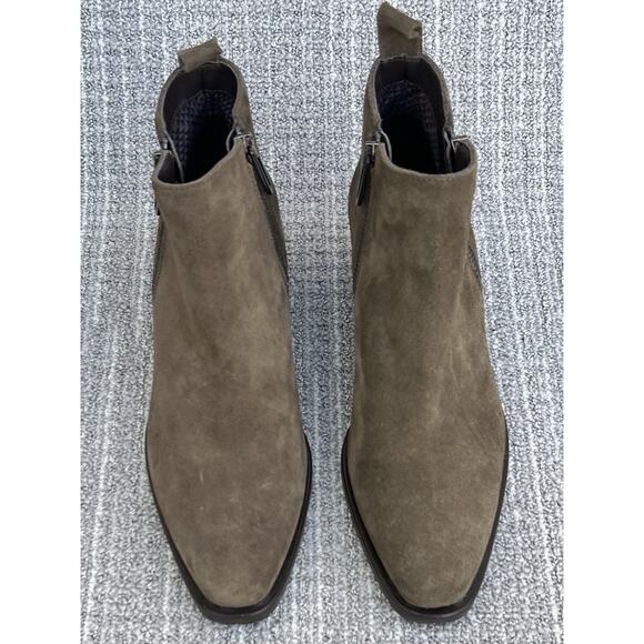 AQUATALIA Fantina Waterproof Suede Ankle Boots Olive Green Women's Size 6 US - Picture 7 of 12